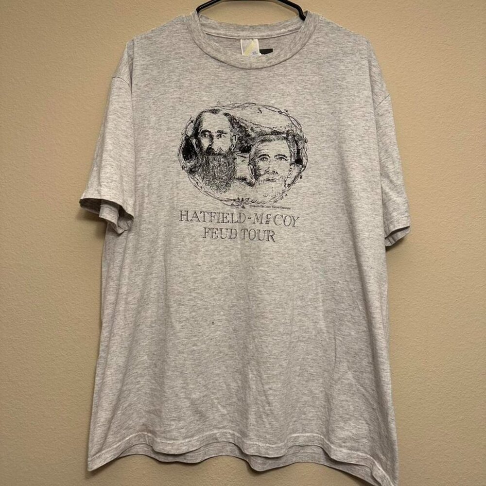 Vintage Hatfield- McCoy Feud Grey Tour Tee